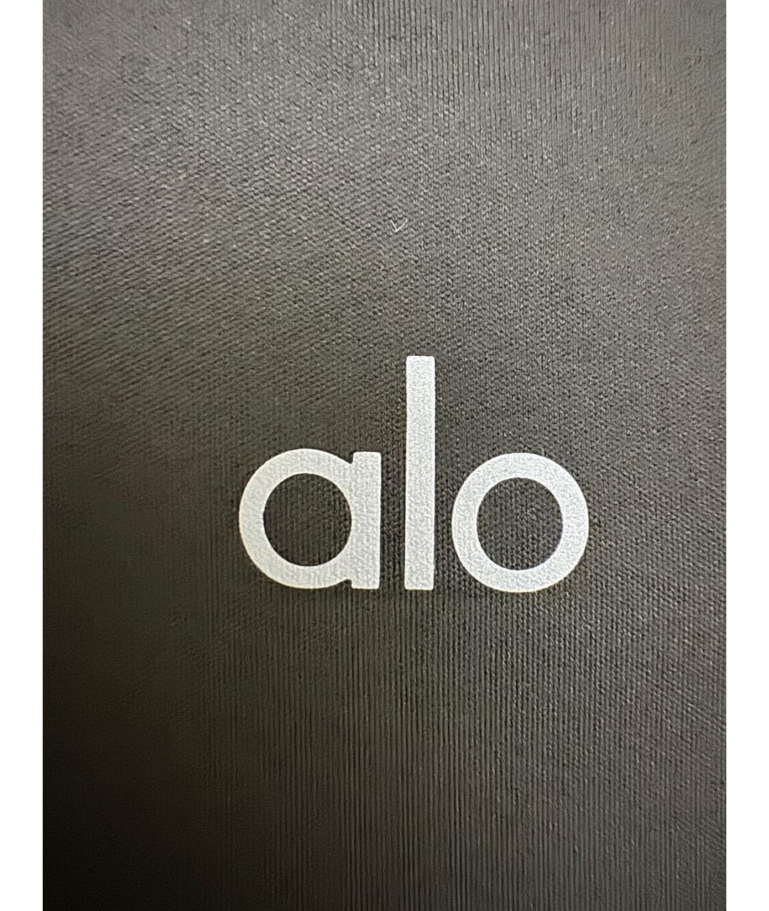ALO YOGA Черная футболка, фото 2