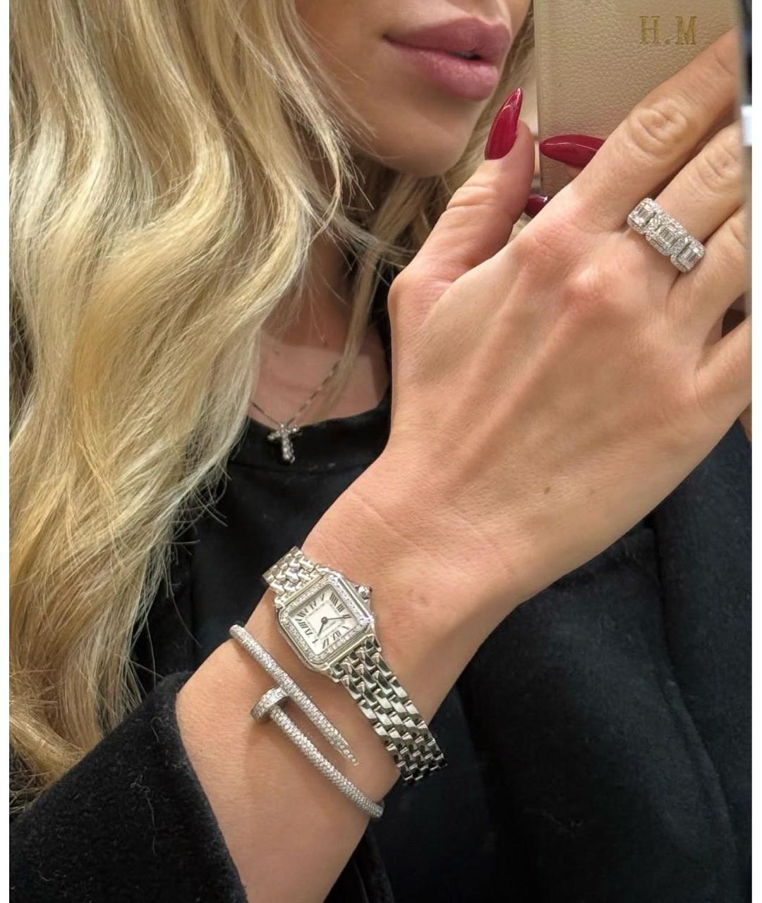 CARTIER Серебряные металлические часы, фото 5