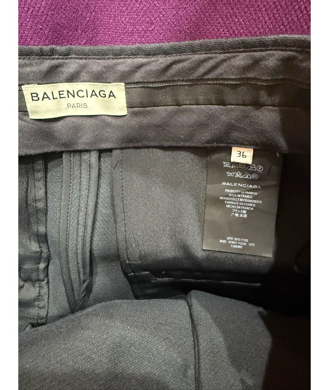 BALENCIAGA Темно-синие хлопковые шорты, фото 3