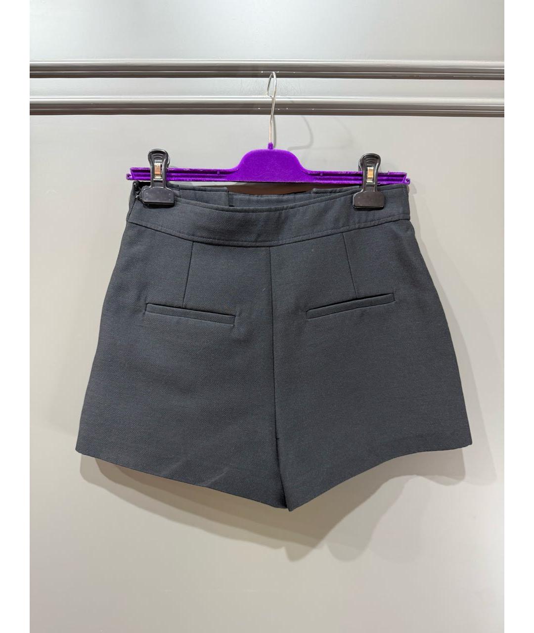 BALENCIAGA Темно-синие хлопковые шорты, фото 2