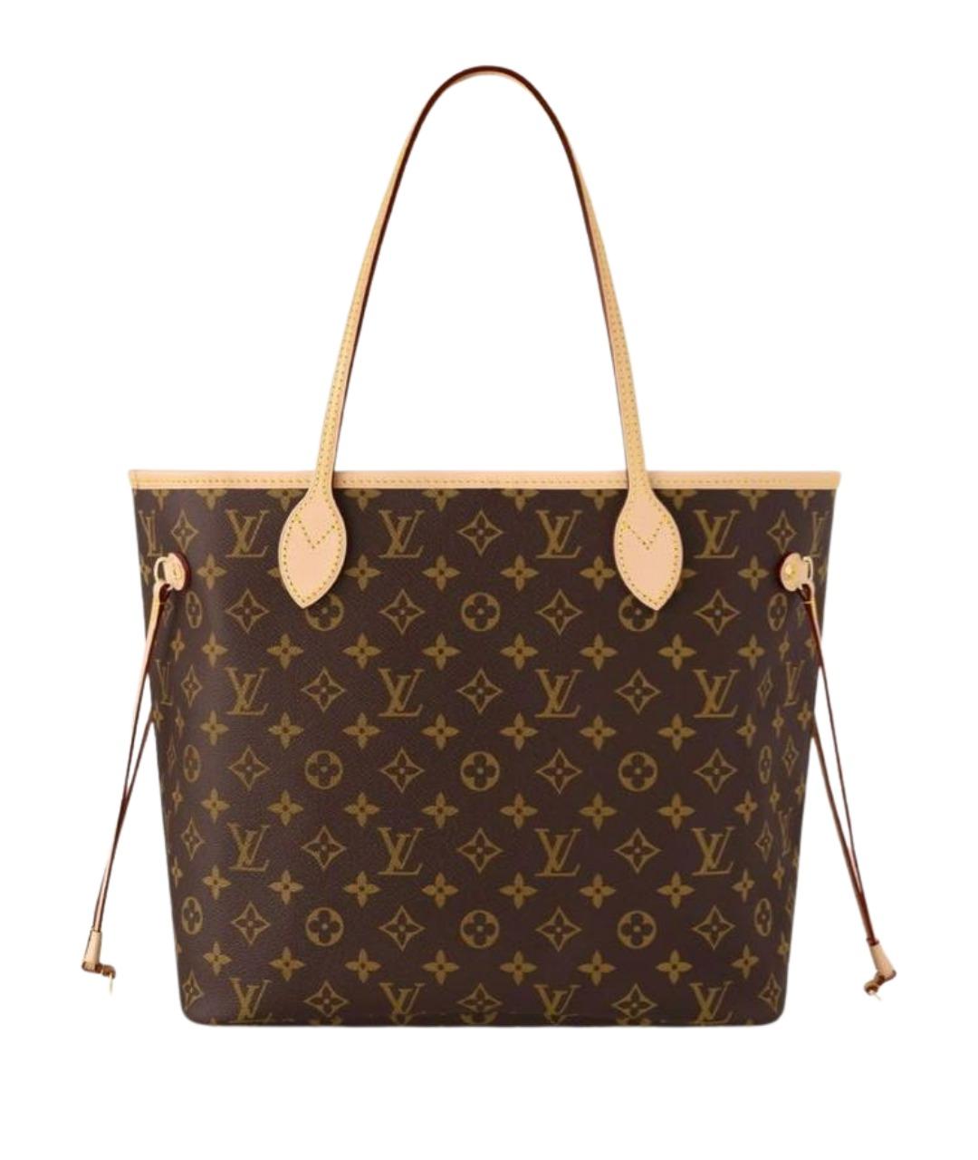 LOUIS VUITTON Коричневая сумка тоут из канвы, фото 1