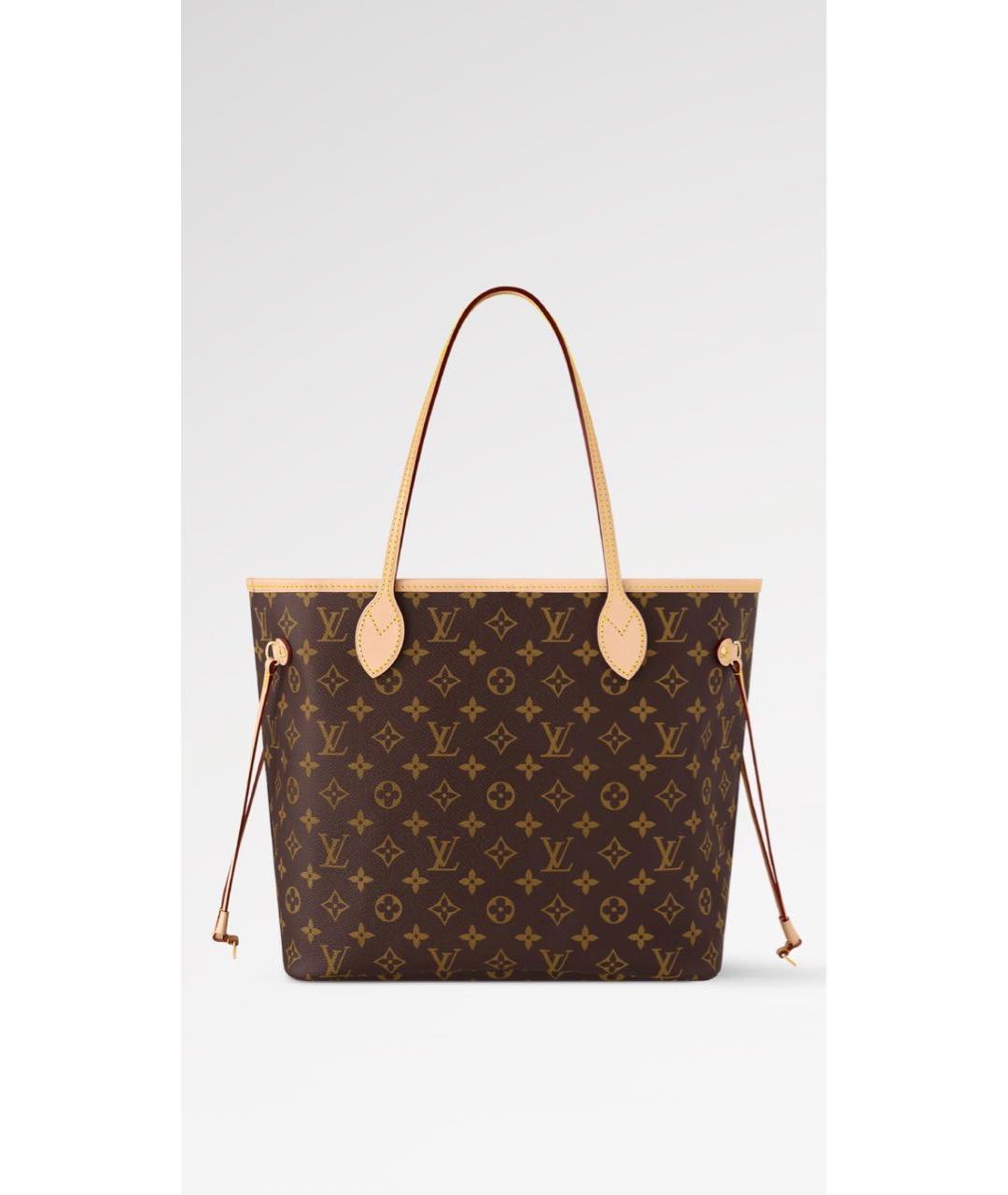 LOUIS VUITTON Коричневая сумка тоут из канвы, фото 8