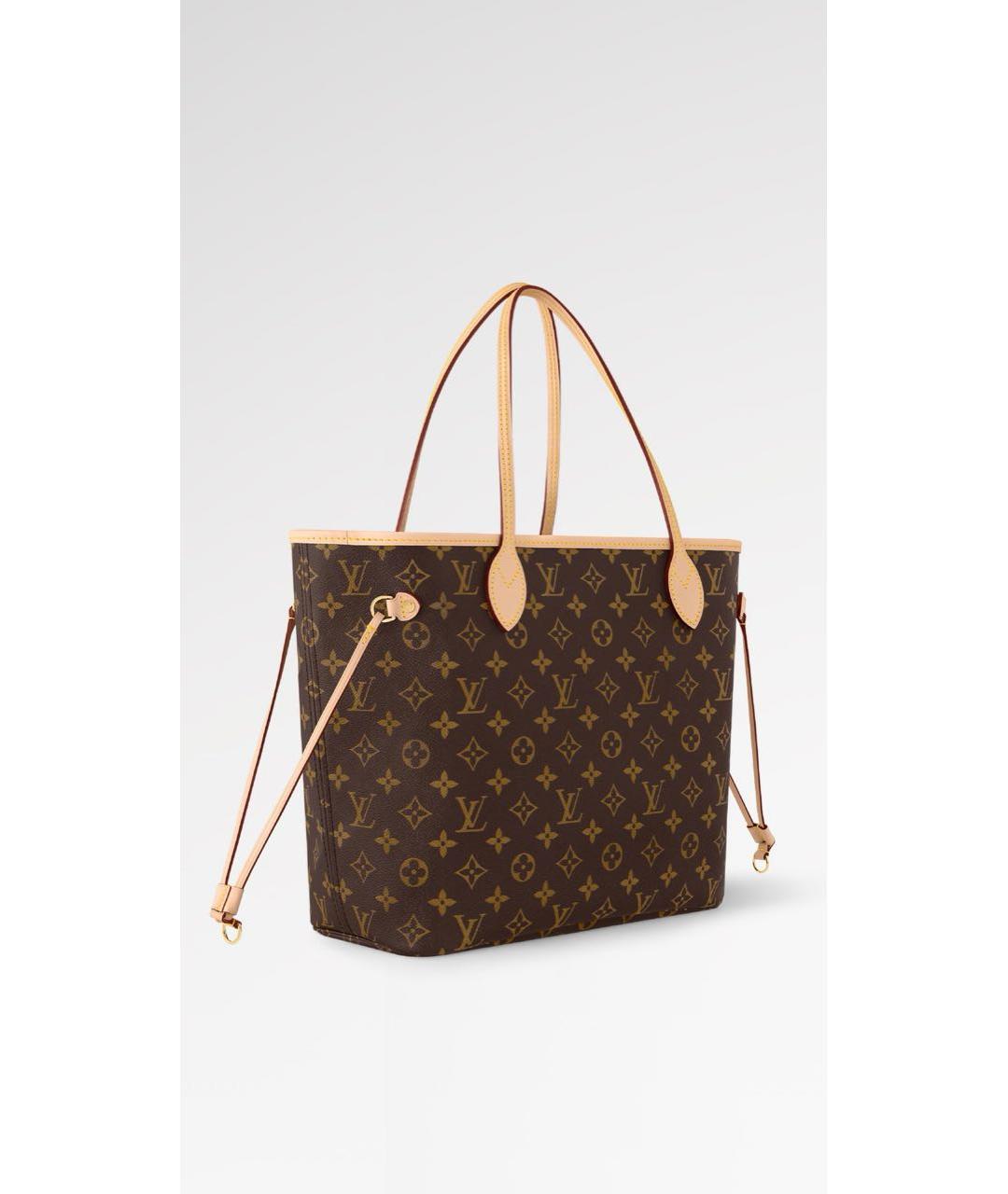LOUIS VUITTON Коричневая сумка тоут из канвы, фото 2