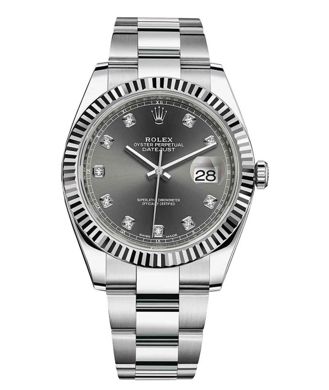 ROLEX Серые часы, фото 10