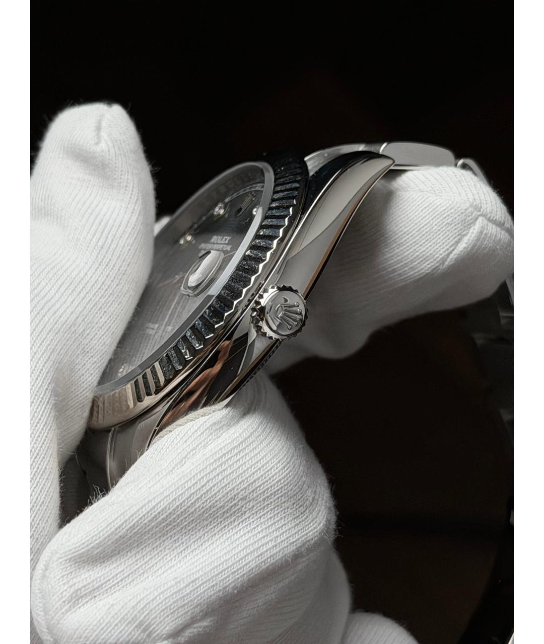 ROLEX Серые часы, фото 4