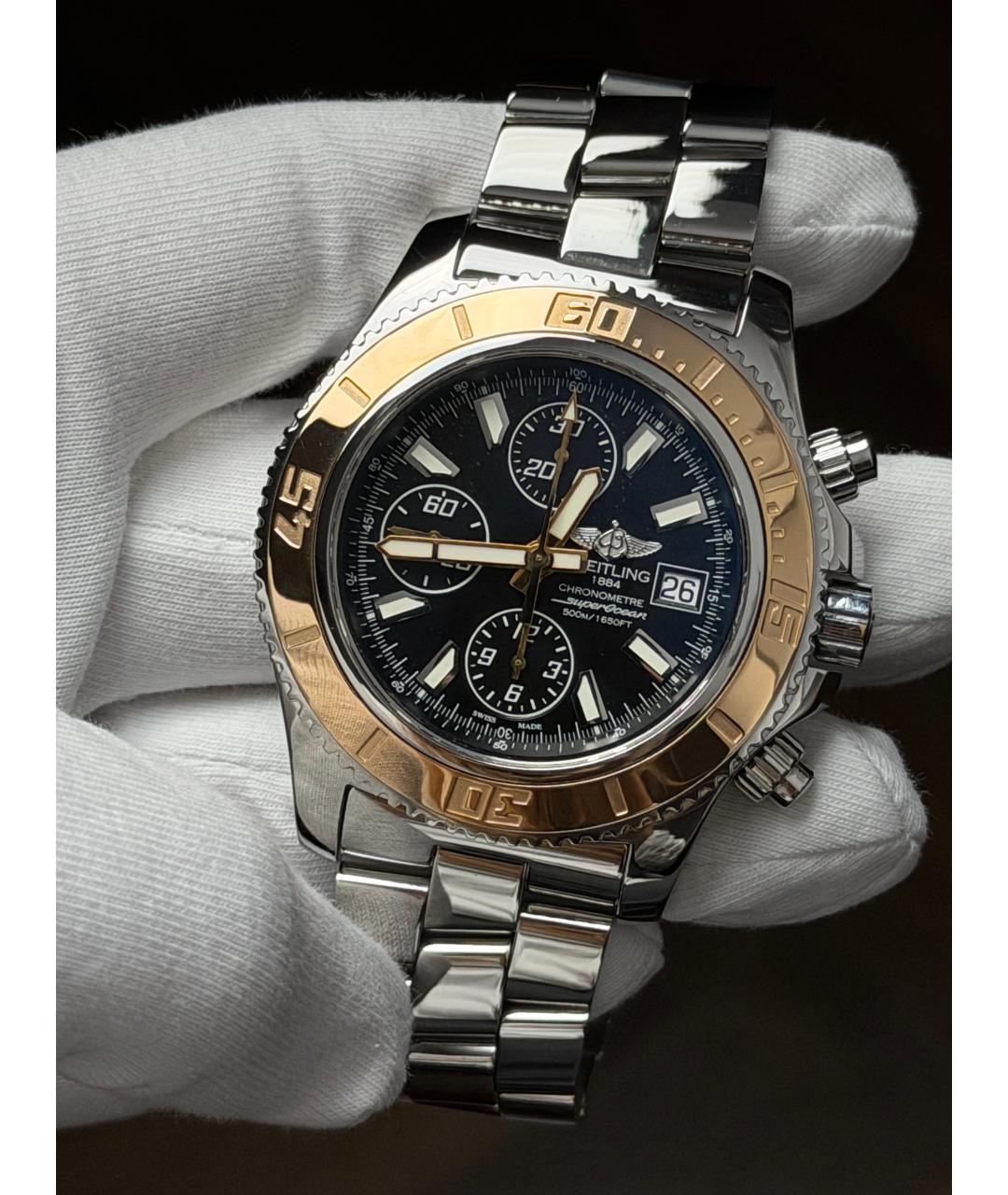 BREITLING Черные часы, фото 2