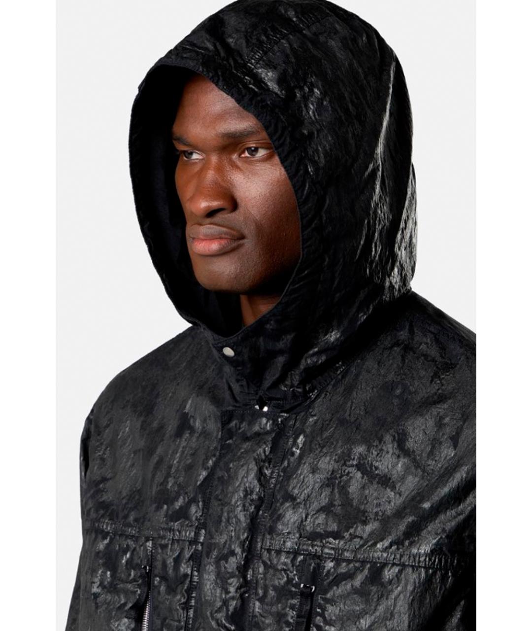 STONE ISLAND Черная полиамидовая куртка, фото 4