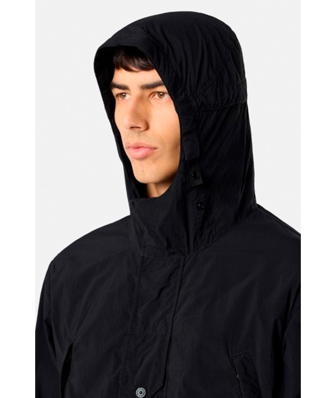 STONE ISLAND Черная нейлоновая куртка, фото 3