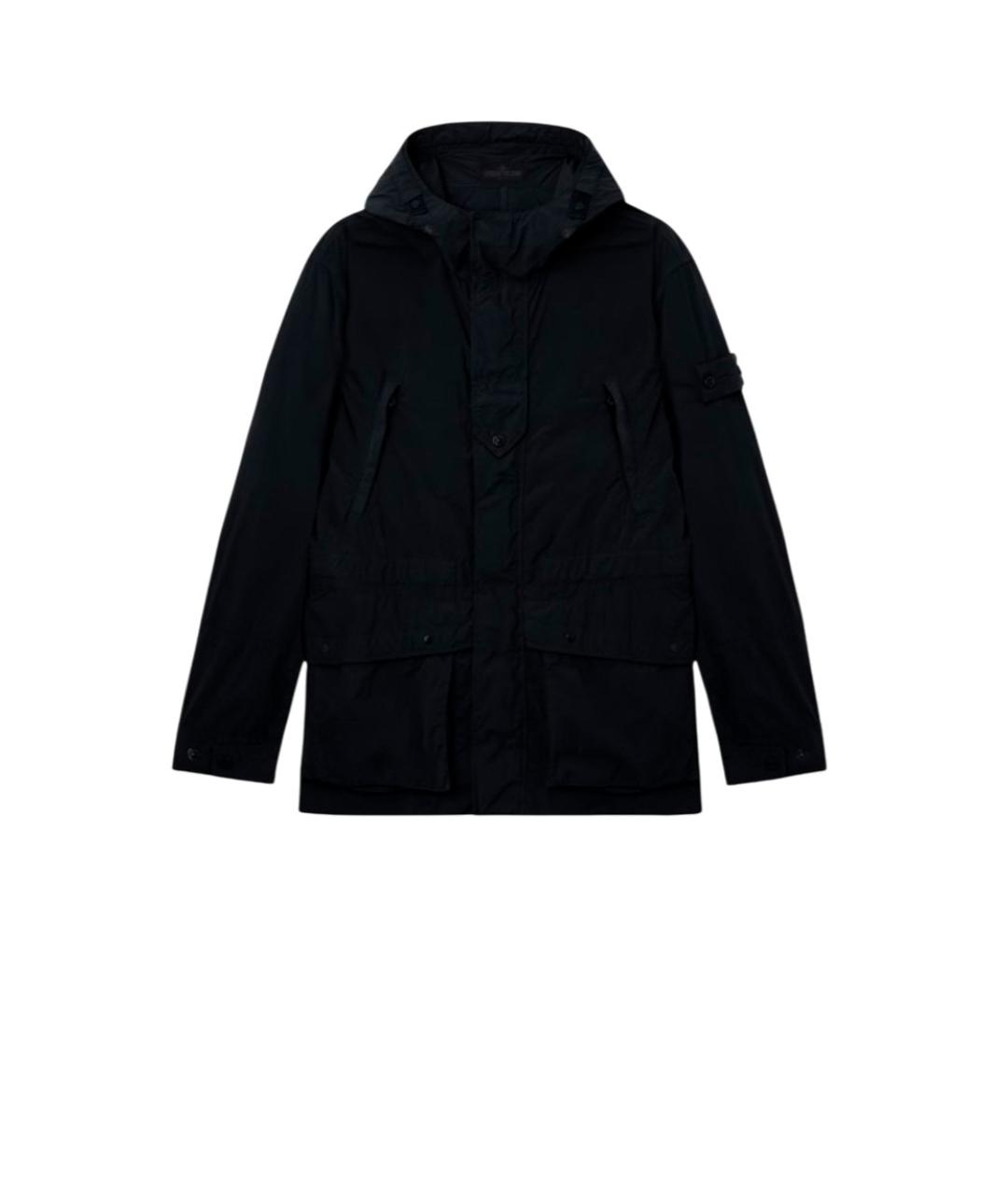 STONE ISLAND Черная нейлоновая куртка, фото 1