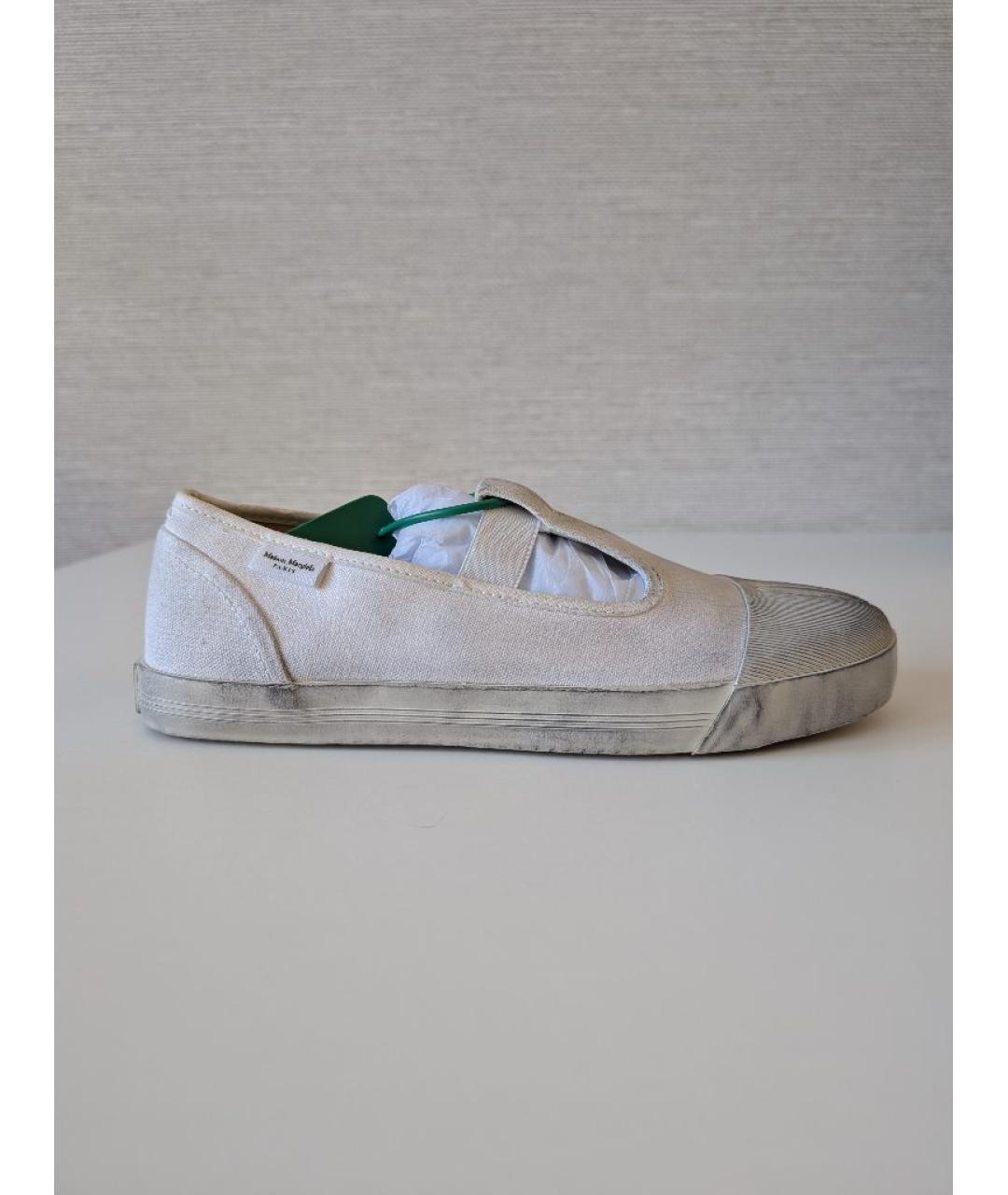 MAISON MARGIELA Белые текстильные кеды, фото 9