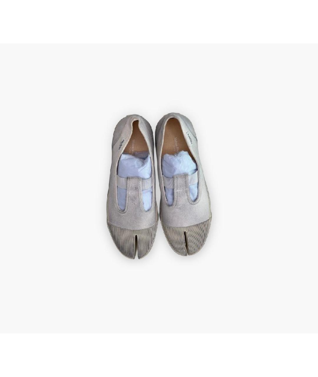 MAISON MARGIELA Белые текстильные кеды, фото 3