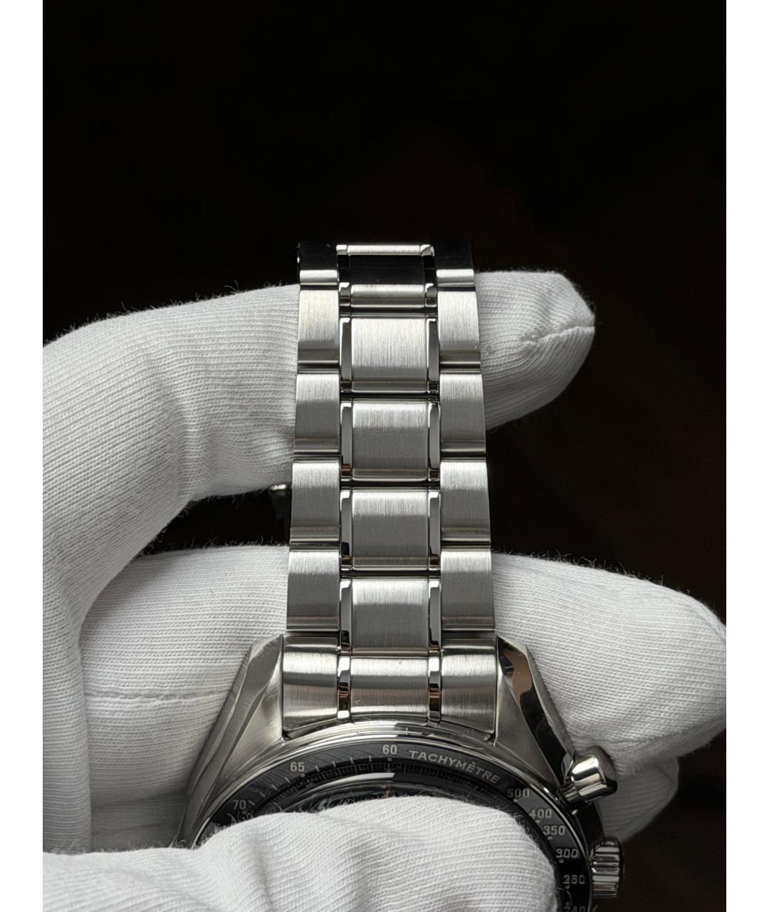 OMEGA Черные часы, фото 7