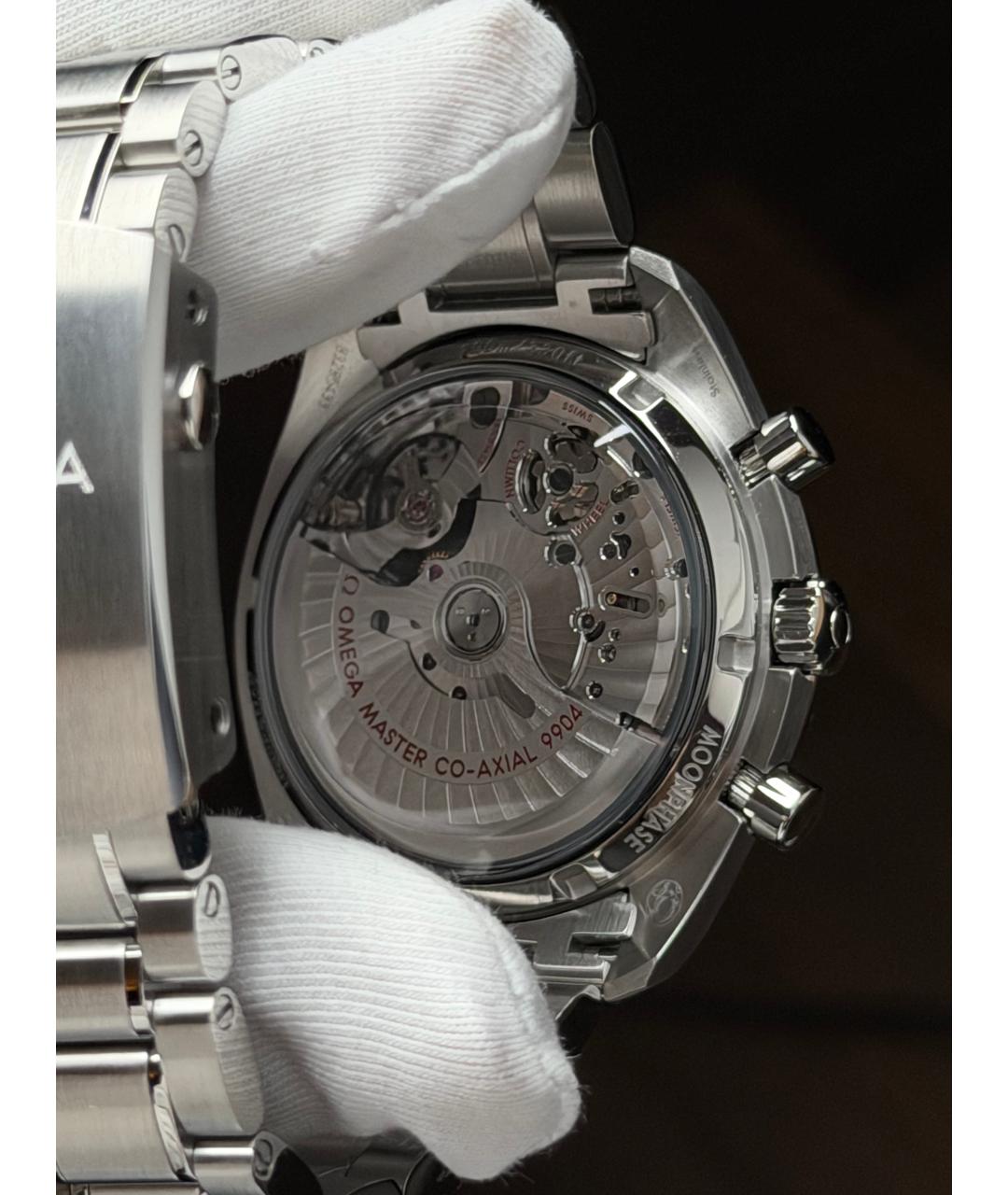 OMEGA Черные часы, фото 9