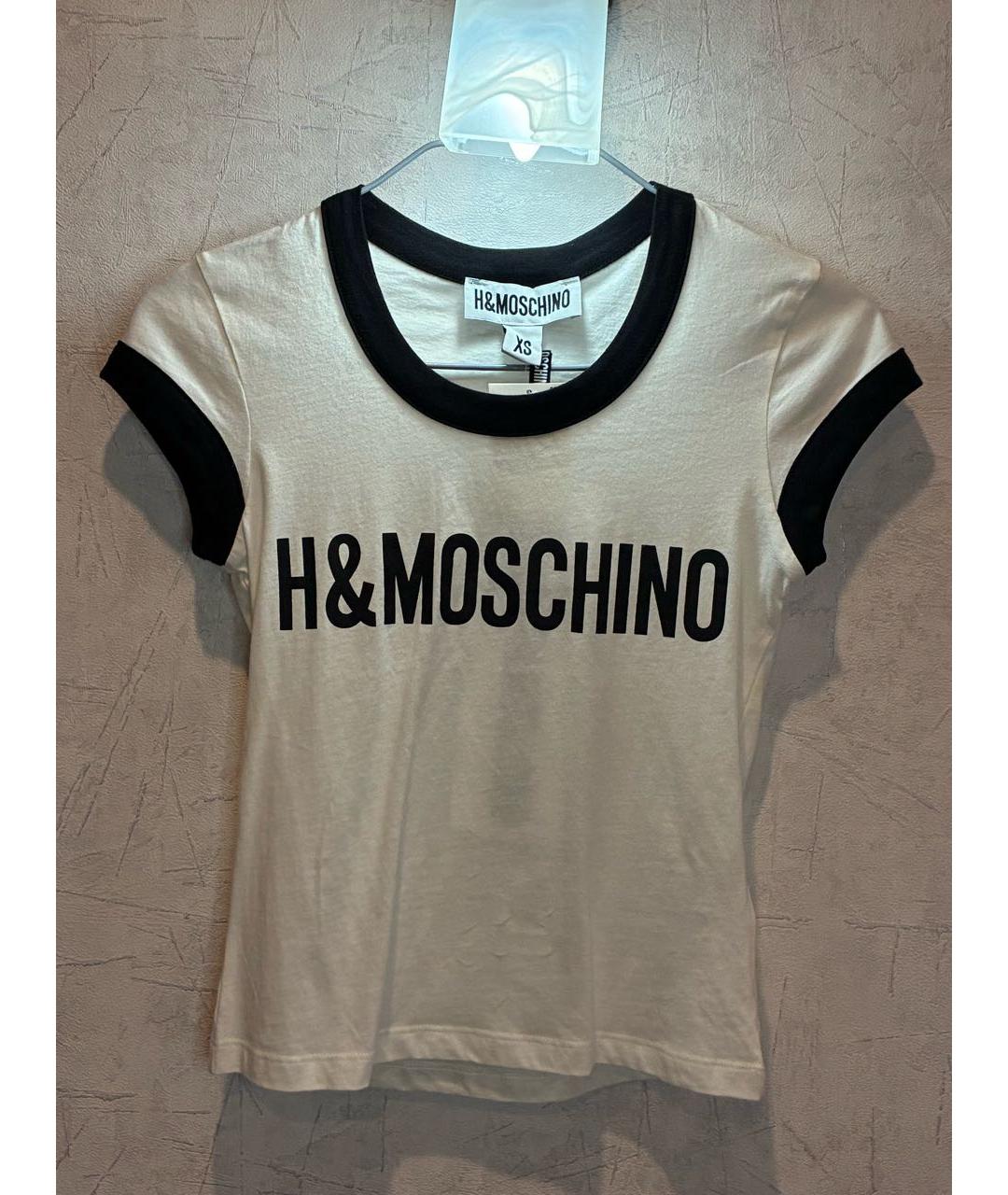 MOSCHINO Белая хлопковая майка, фото 5