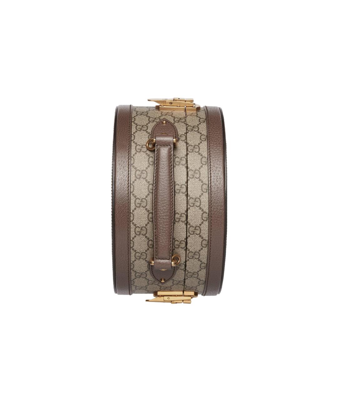 GUCCI Бежевая сумка на плечо из канвы, фото 5