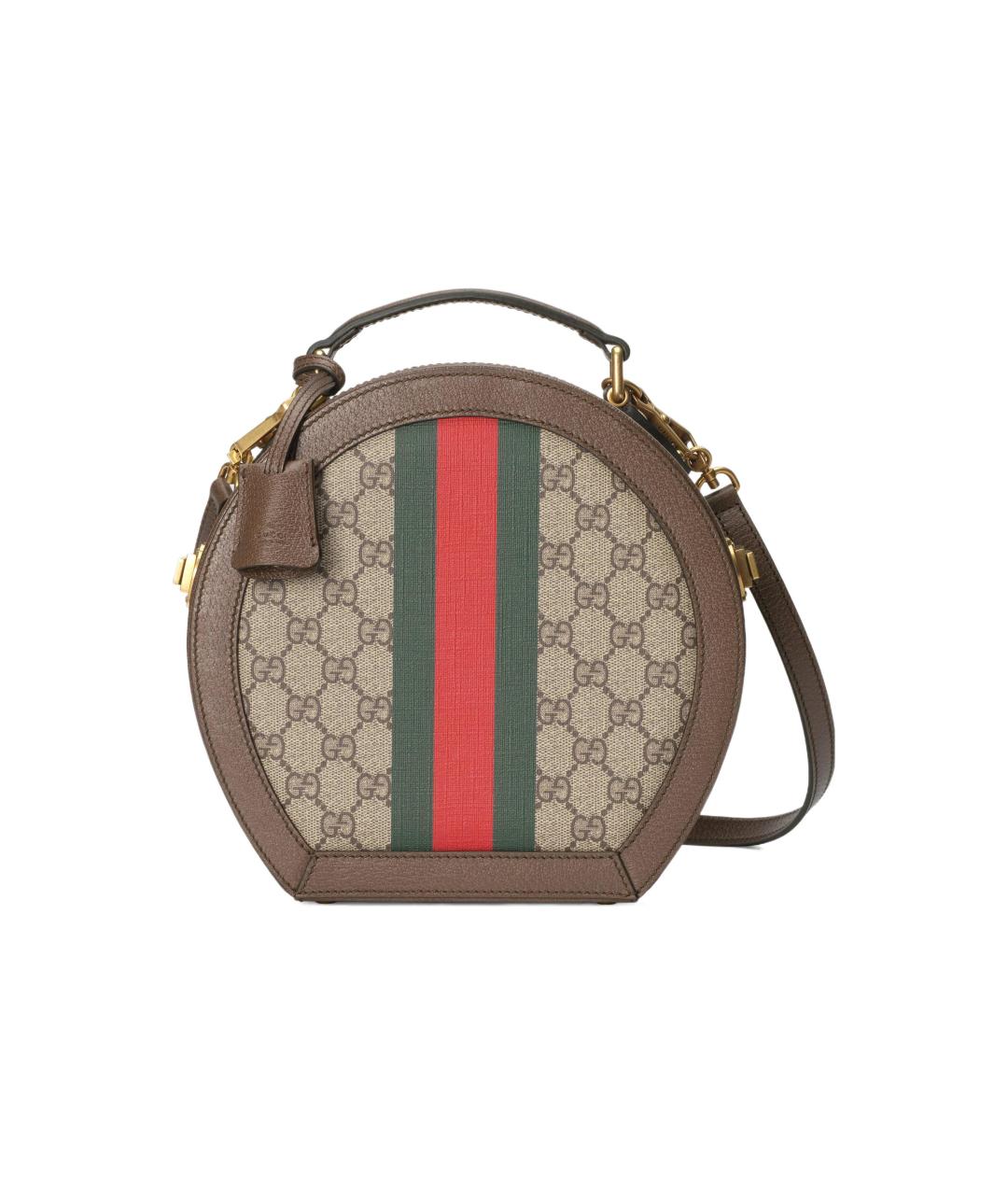 GUCCI Бежевая сумка на плечо из канвы, фото 1
