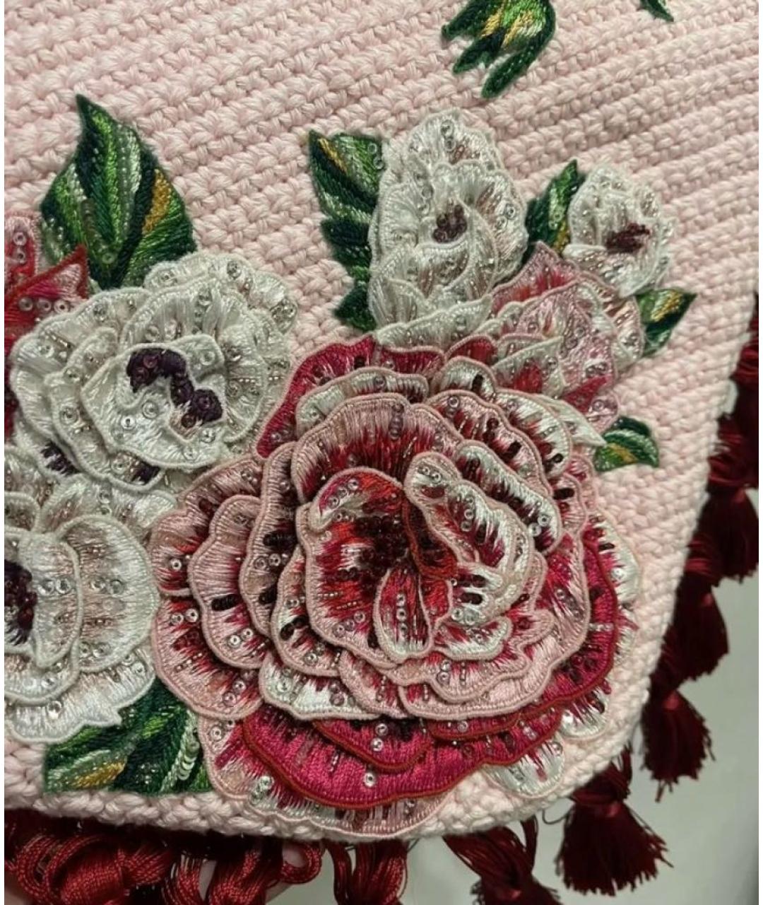DOLCE&GABBANA Розовая сумка с короткими ручками, фото 5