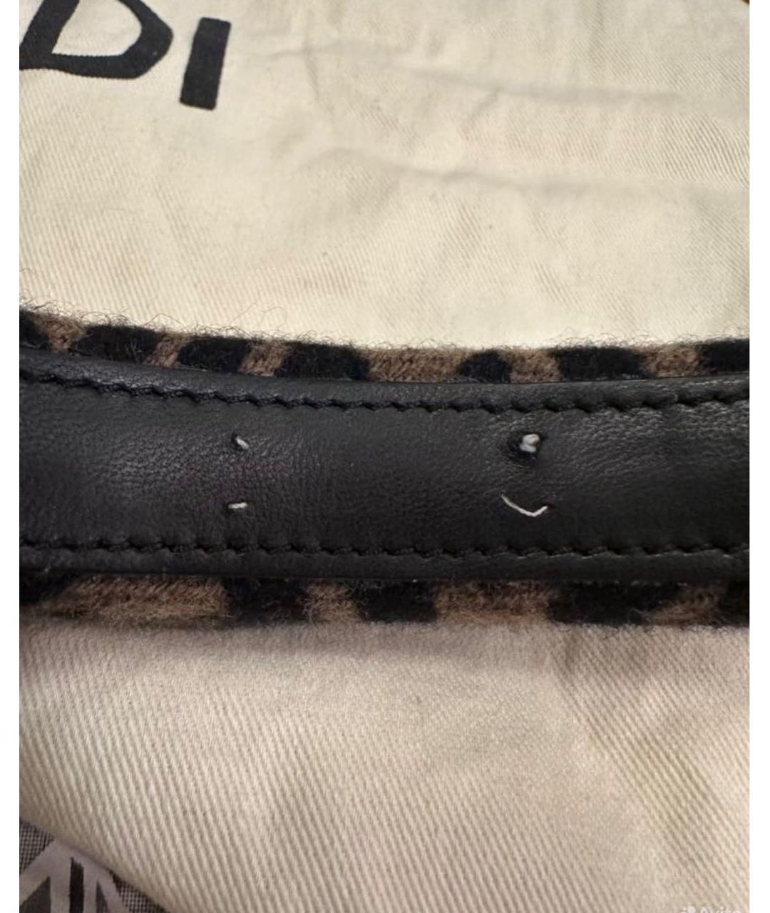 FENDI Коричневый ободок, фото 4