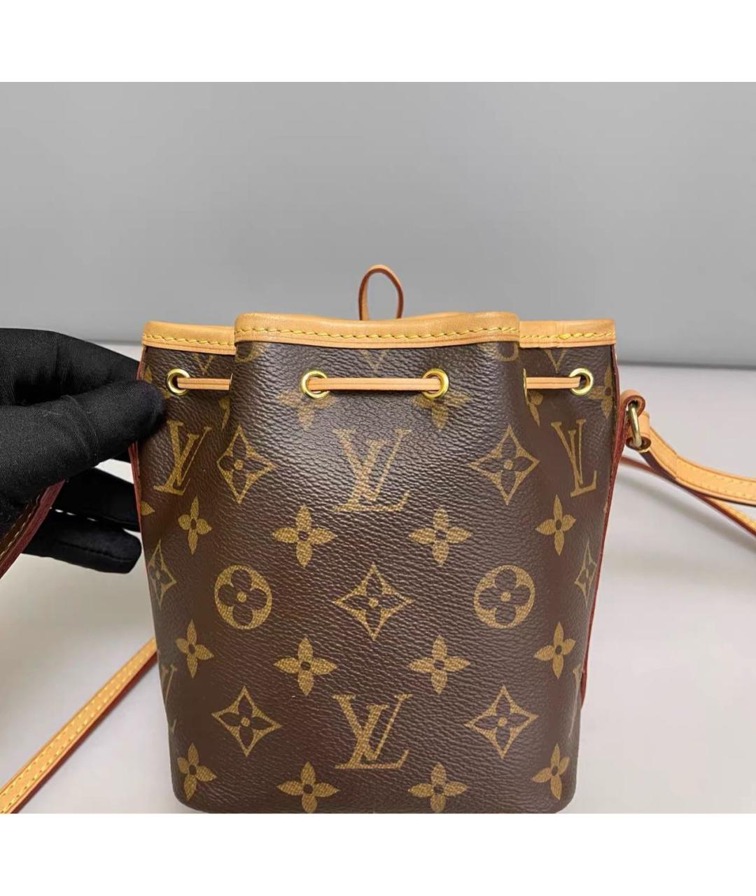 LOUIS VUITTON Коричневая сумка через плечо из канвы, фото 8