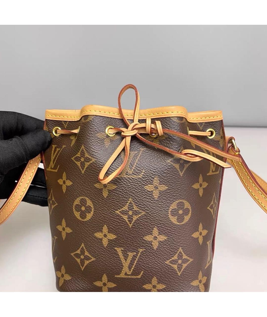 LOUIS VUITTON Коричневая сумка через плечо из канвы, фото 7