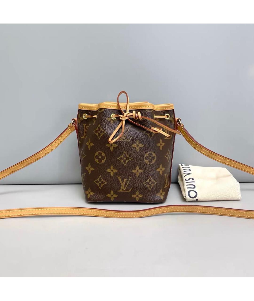 LOUIS VUITTON Коричневая сумка через плечо из канвы, фото 9