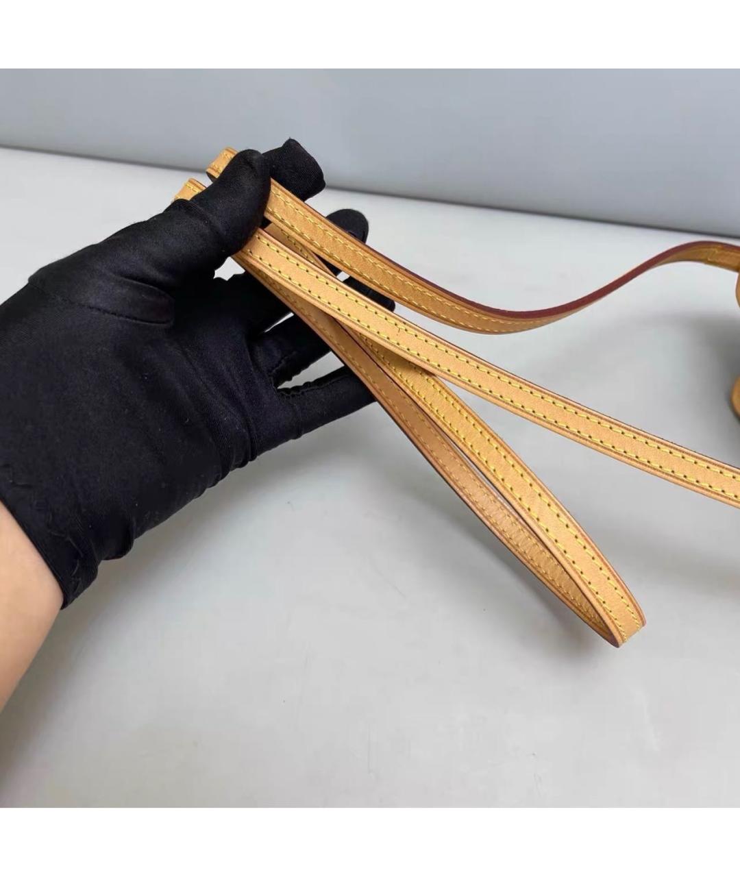 LOUIS VUITTON Коричневая сумка через плечо из канвы, фото 3