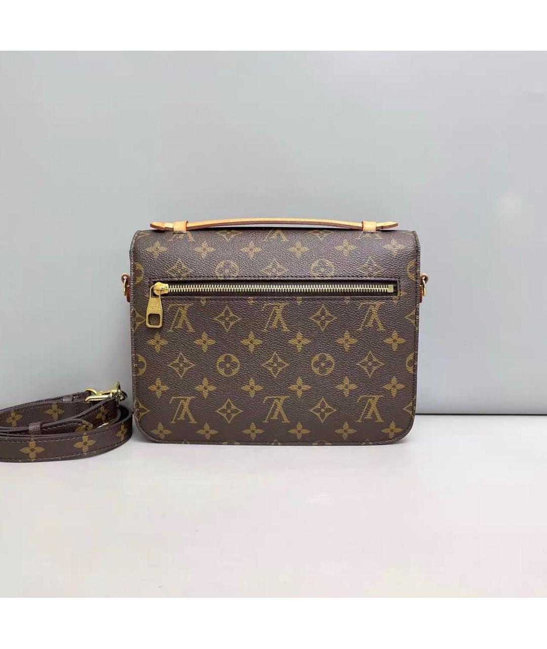 LOUIS VUITTON Коричневая сумка через плечо из канвы, фото 2