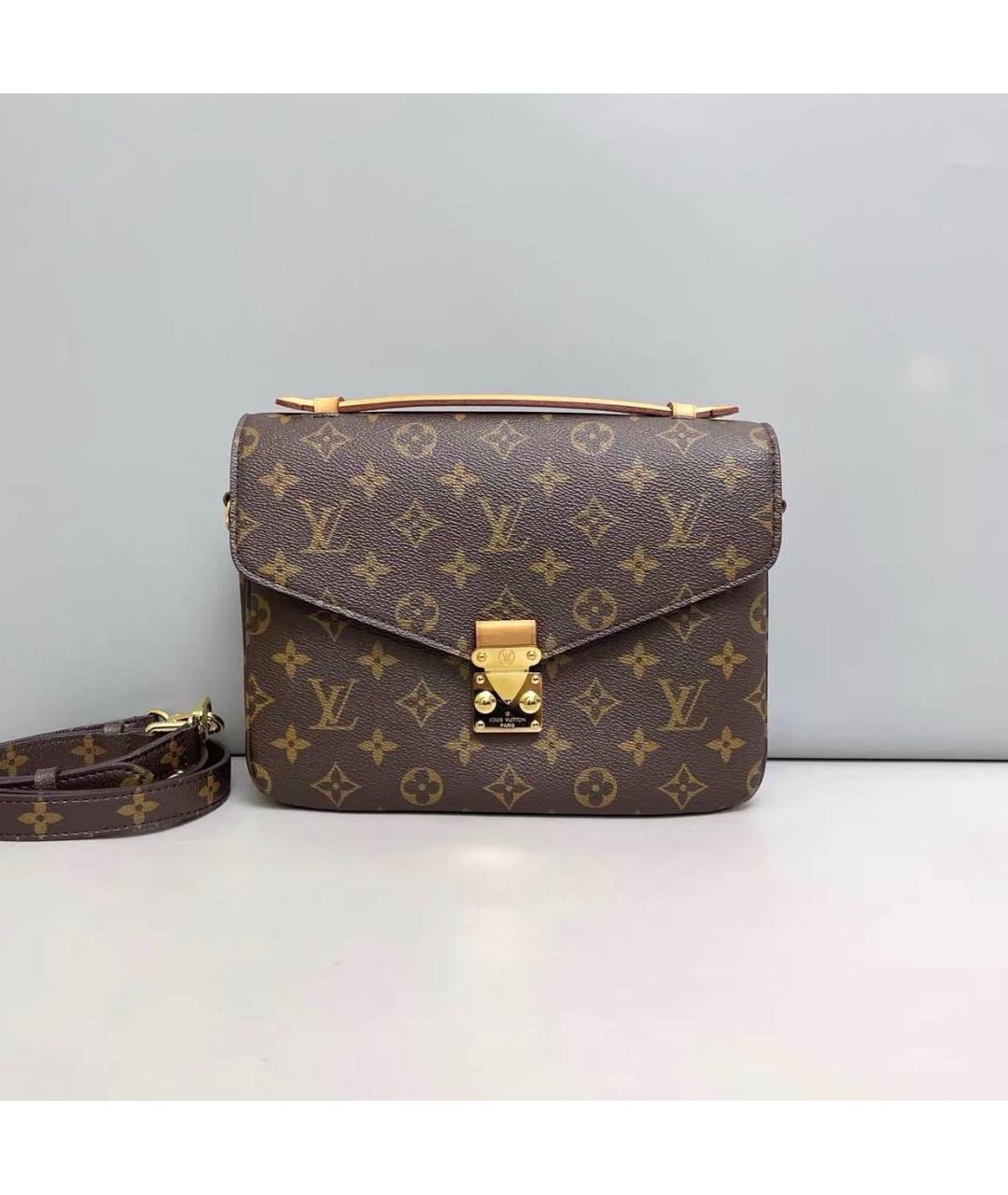 LOUIS VUITTON Коричневая сумка через плечо из канвы, фото 9