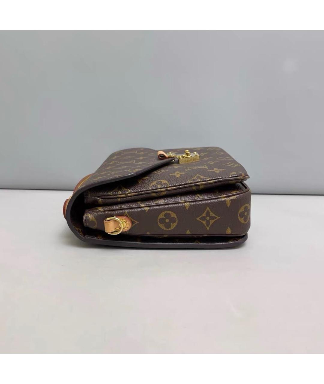 LOUIS VUITTON Коричневая сумка через плечо из канвы, фото 4