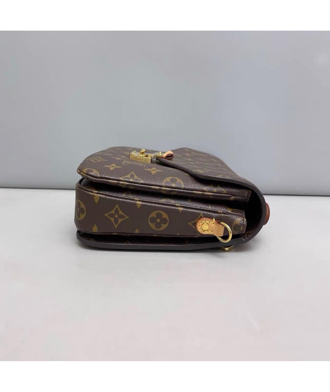 LOUIS VUITTON Коричневая сумка через плечо из канвы, фото 3