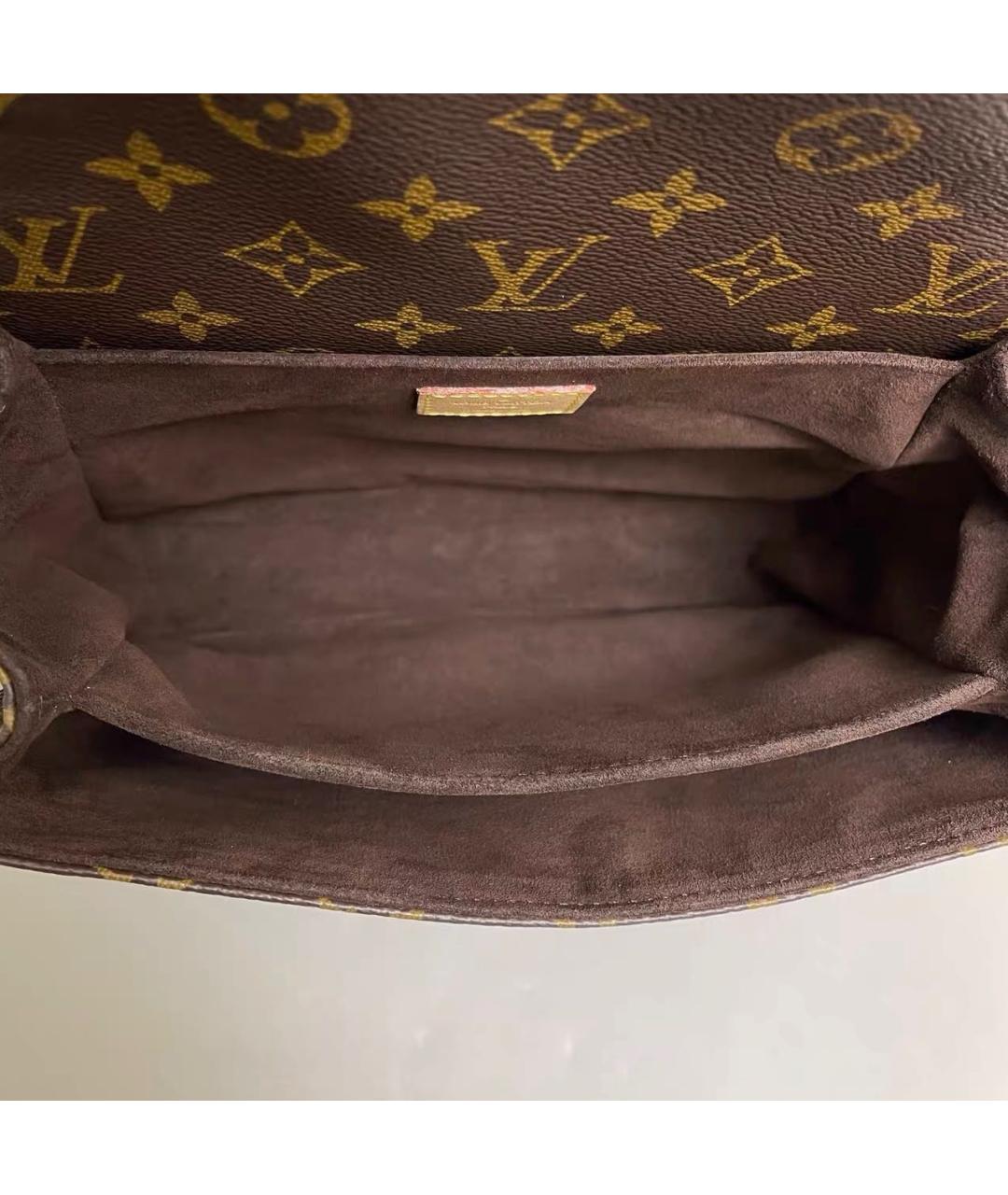 LOUIS VUITTON Коричневая сумка через плечо из канвы, фото 7