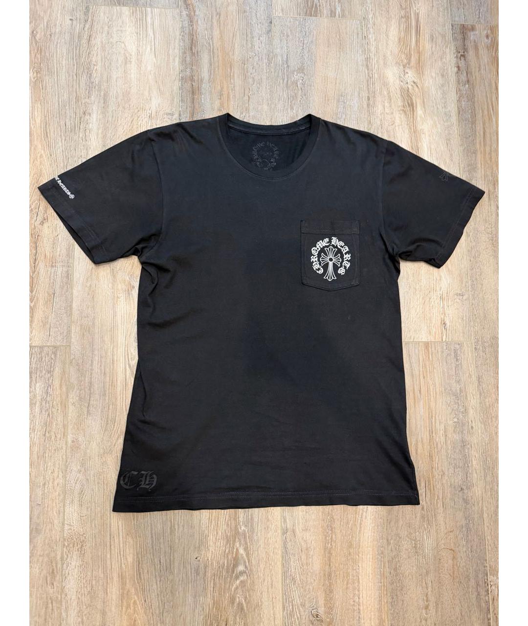 CHROME HEARTS Черная футболка, фото 4
