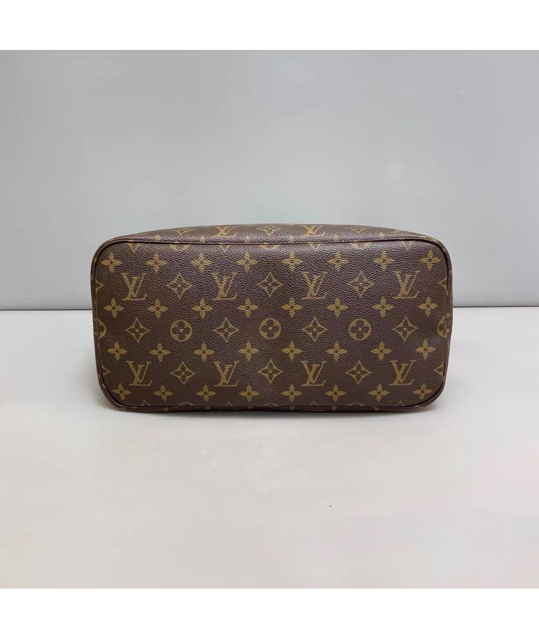 LOUIS VUITTON Коричневая сумка тоут из канвы, фото 5