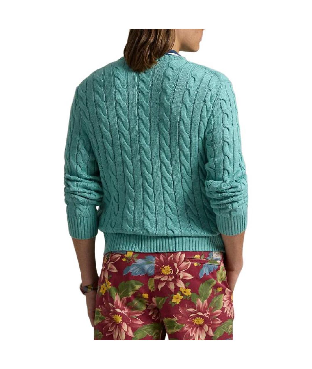 POLO RALPH LAUREN Зеленый джемпер / свитер, фото 3