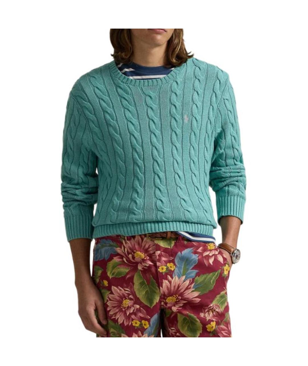 POLO RALPH LAUREN Зеленый джемпер / свитер, фото 4