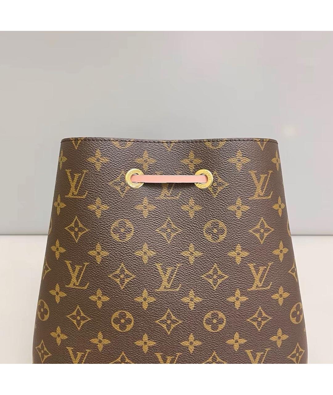 LOUIS VUITTON Розовая сумка через плечо из канвы, фото 7