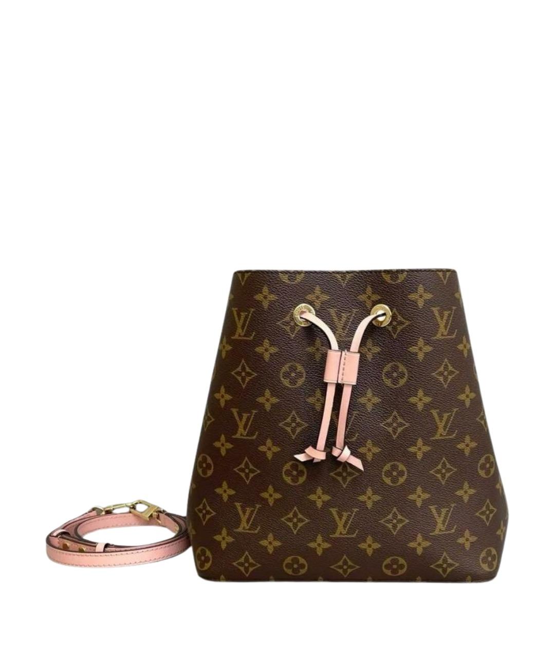 LOUIS VUITTON Розовая сумка через плечо из канвы, фото 1