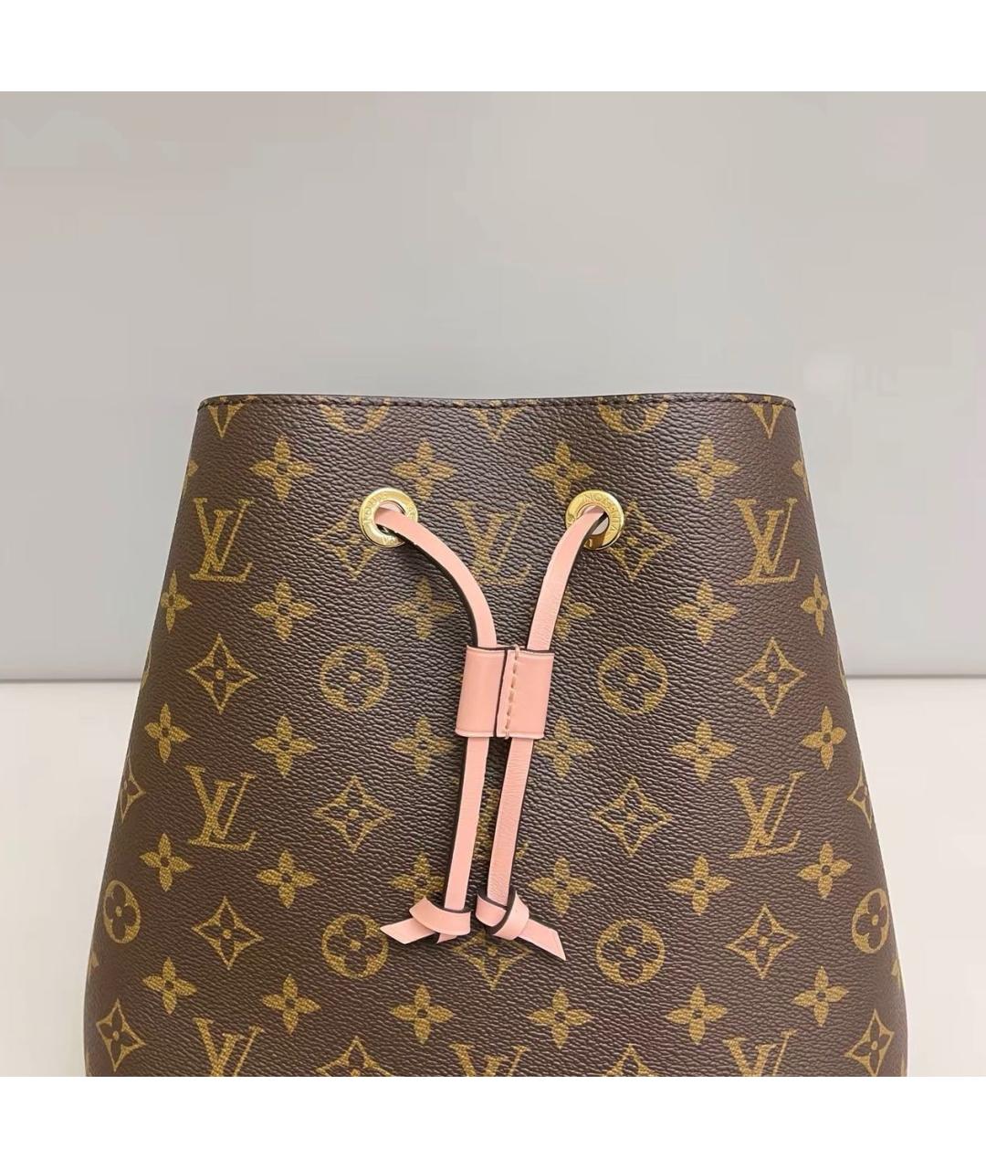 LOUIS VUITTON Розовая сумка через плечо из канвы, фото 6