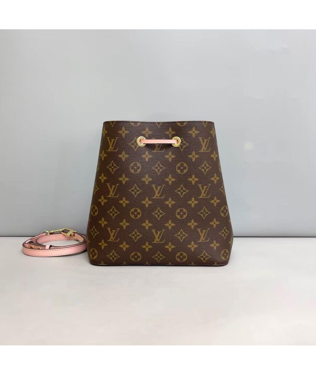 LOUIS VUITTON Розовая сумка через плечо из канвы, фото 2
