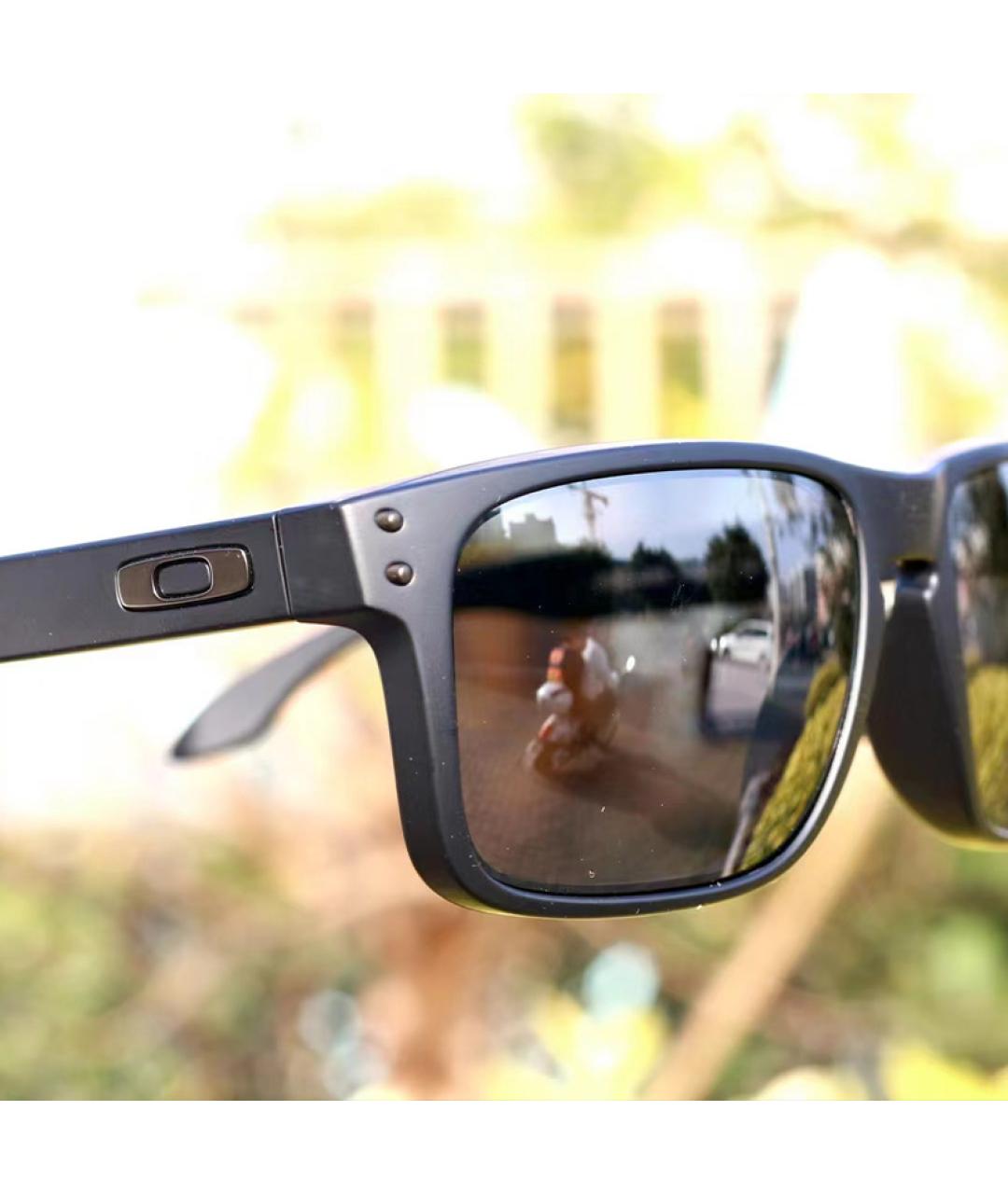 OAKLEY Черные пластиковые солнцезащитные очки, фото 2
