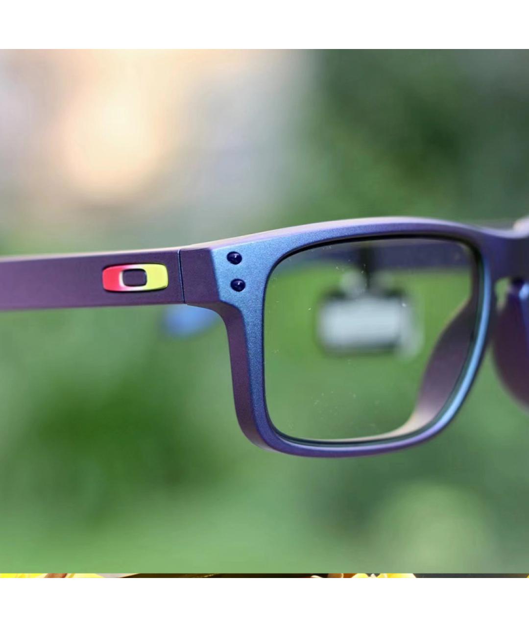 OAKLEY Коричневые пластиковые солнцезащитные очки, фото 2