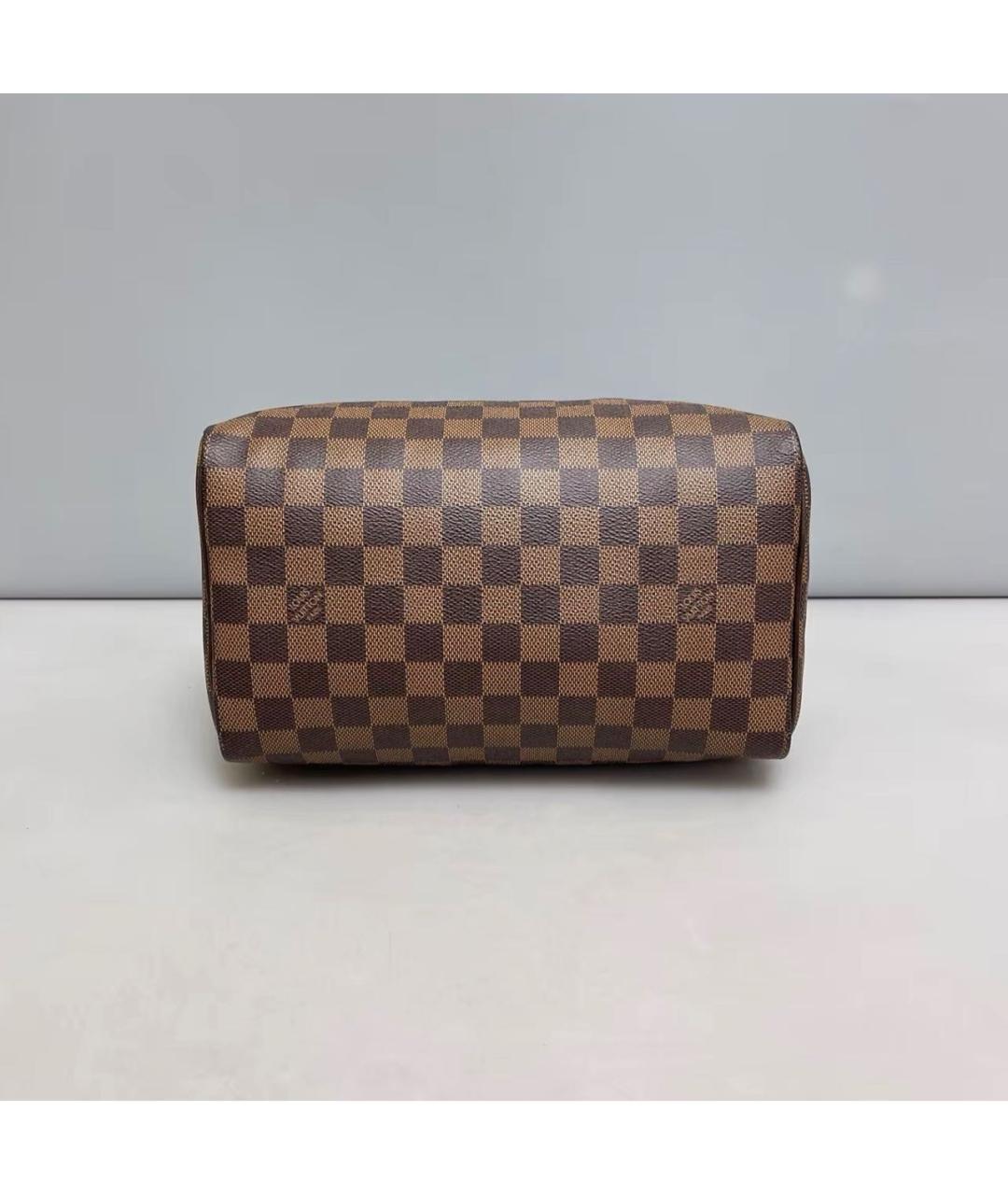 LOUIS VUITTON Коричневая сумка с короткими ручками из канвы, фото 5