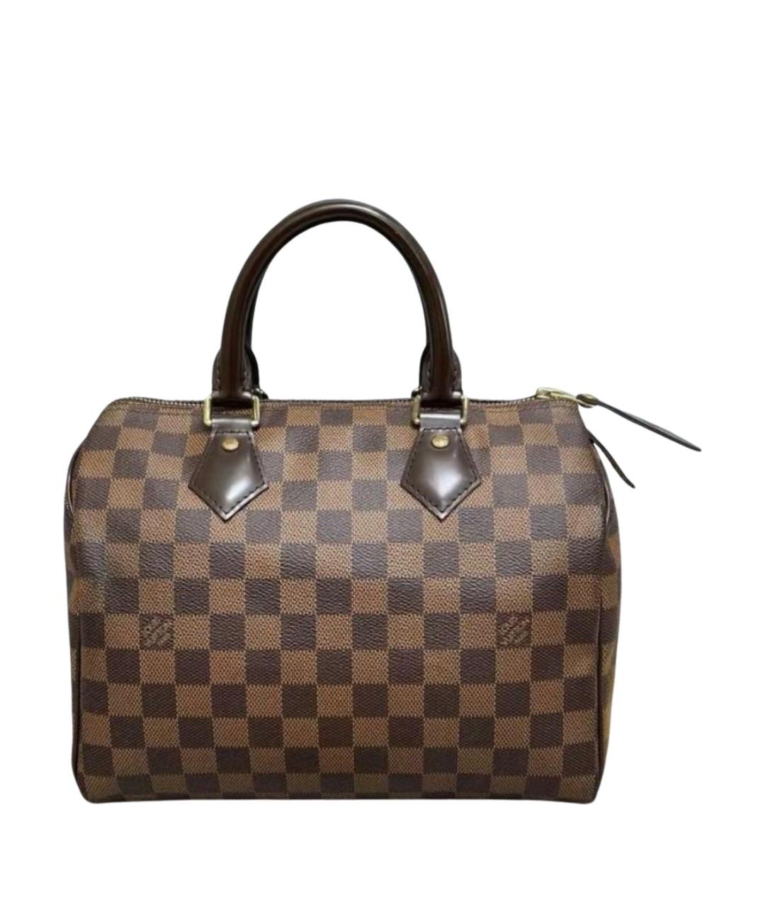 LOUIS VUITTON Коричневая сумка с короткими ручками из канвы, фото 1