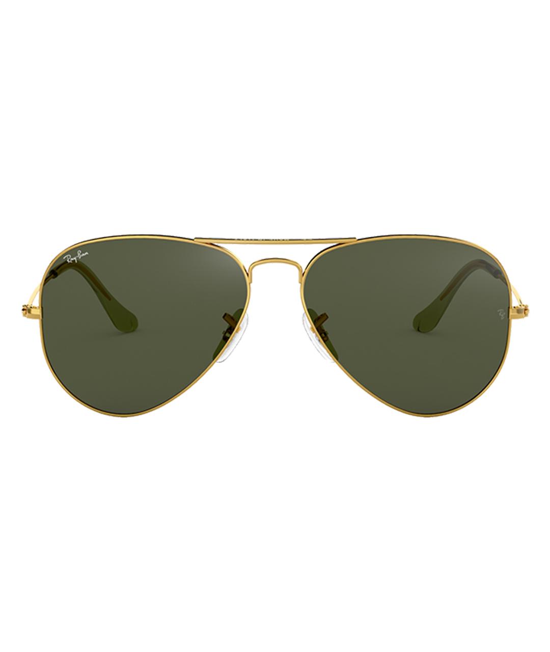 RAY BAN Золотые металлические солнцезащитные очки, фото 2