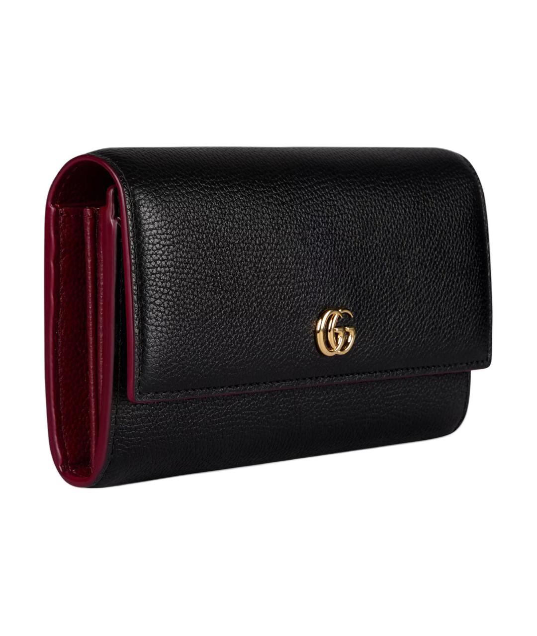GUCCI Черный кожаный кошелек, фото 2