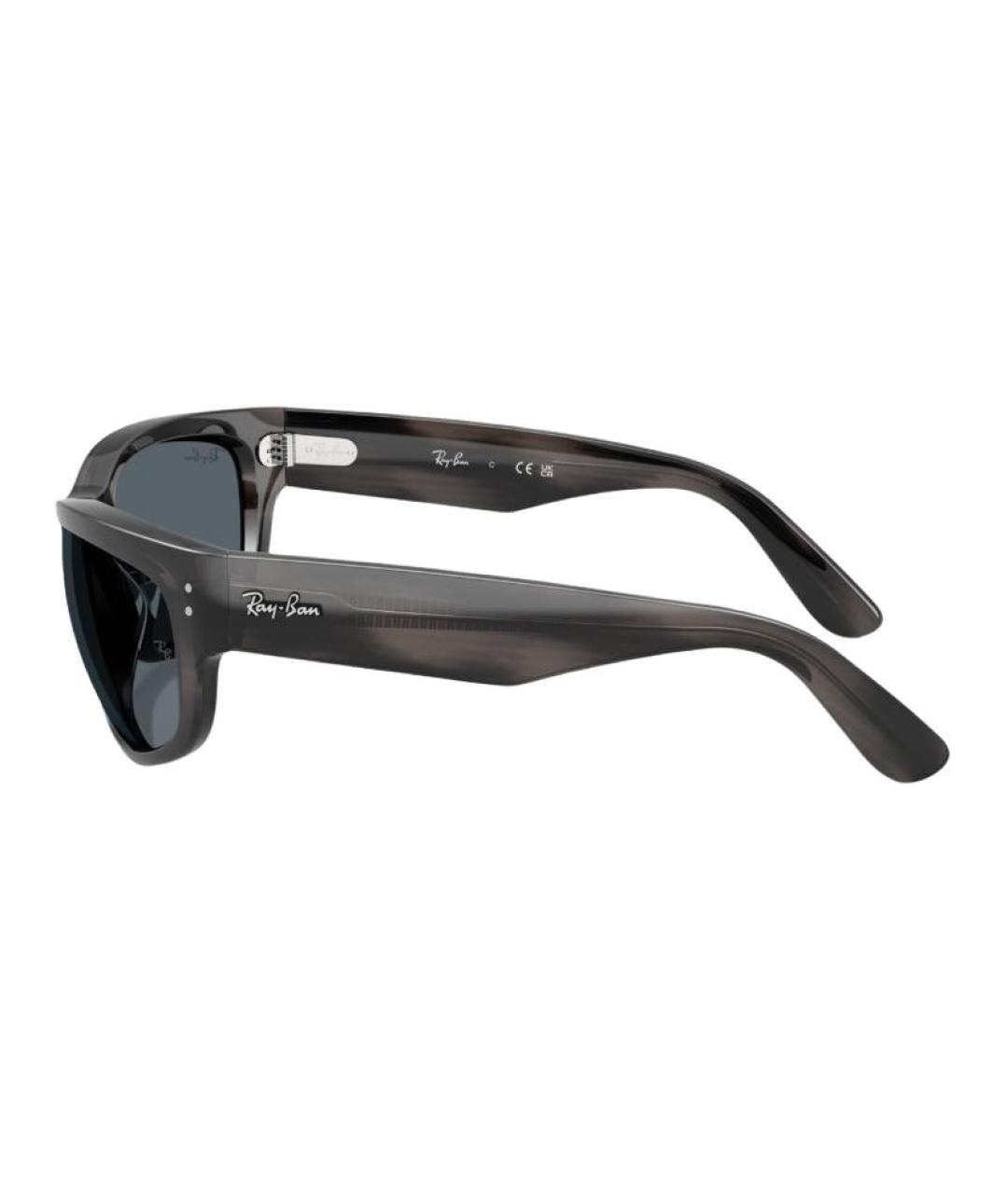 RAY BAN Серые пластиковые солнцезащитные очки, фото 3