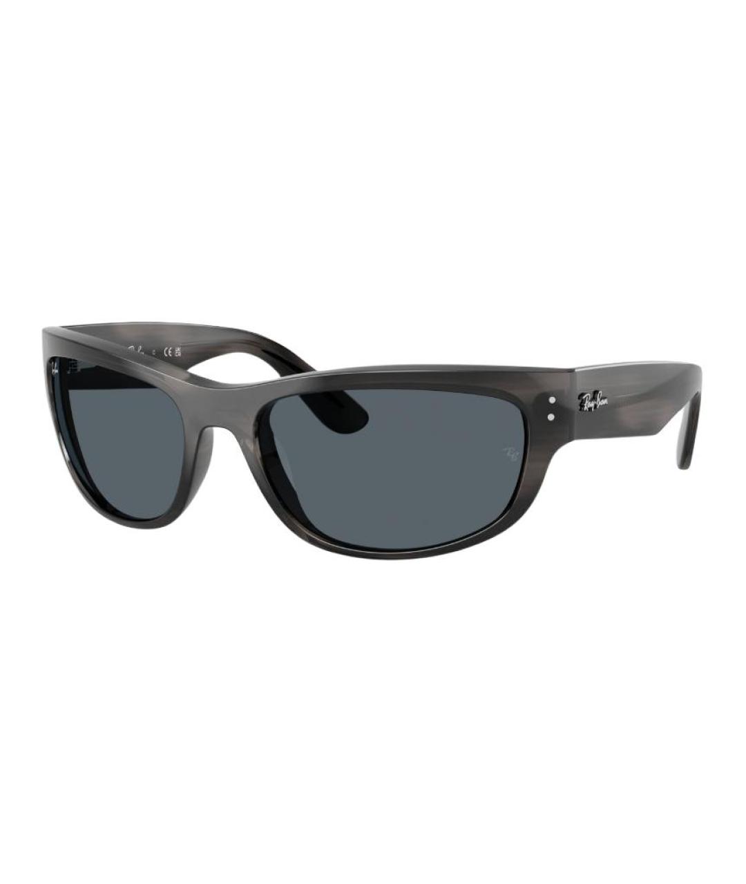 RAY BAN Серые пластиковые солнцезащитные очки, фото 1