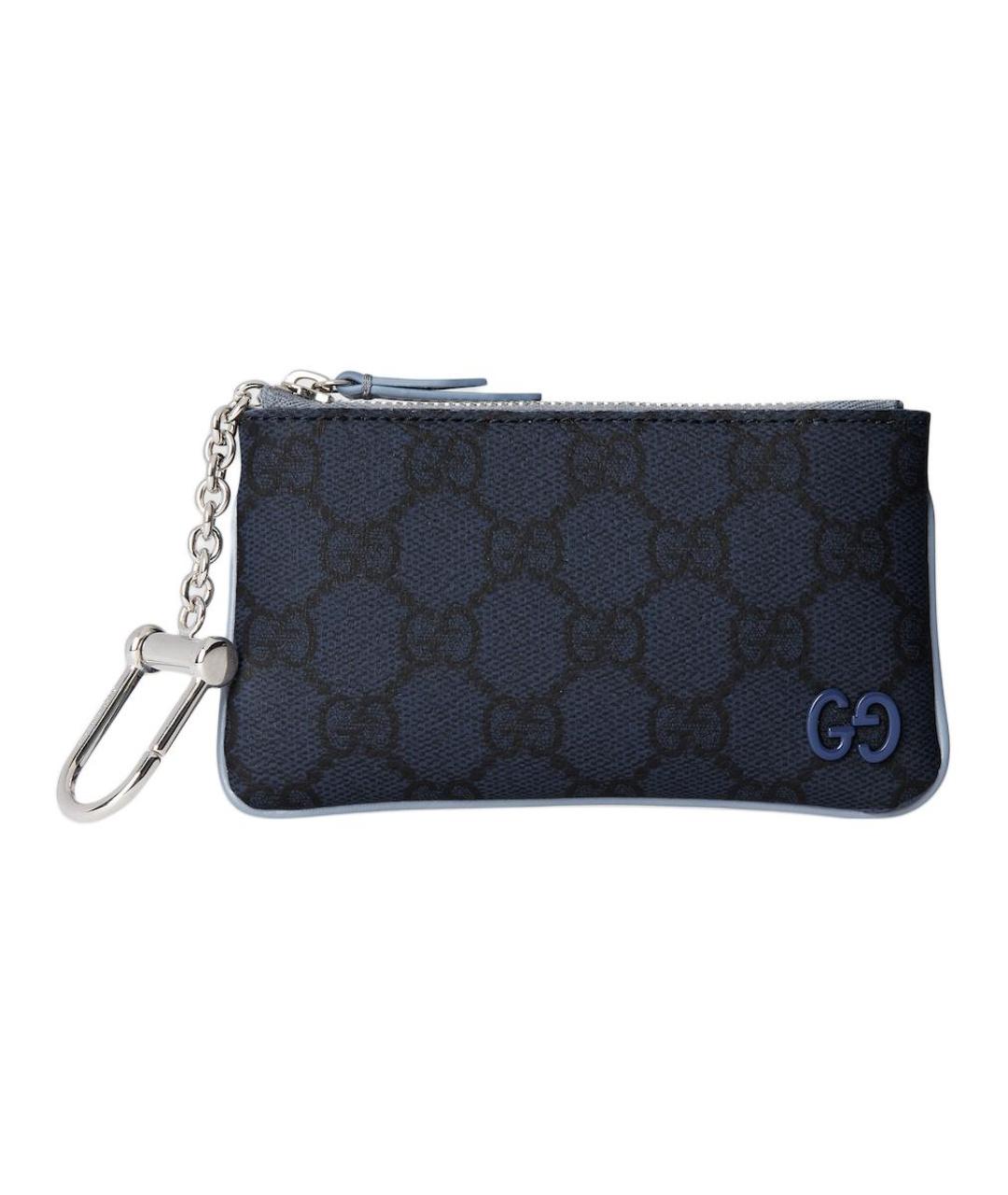 GUCCI Темно-синяя ключница, фото 1