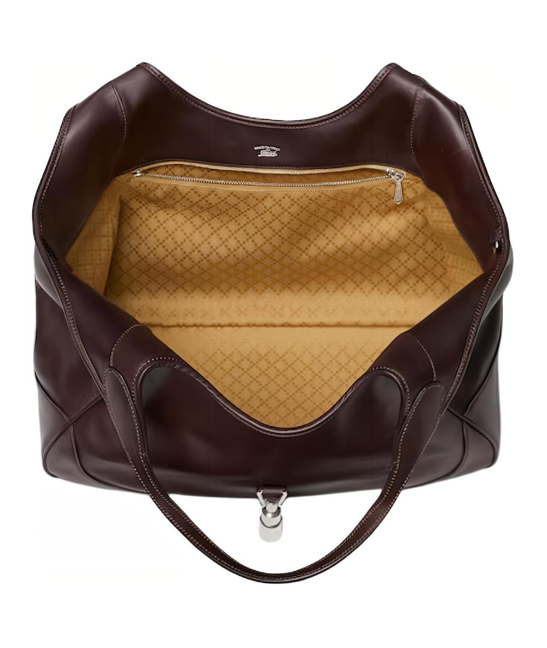 GUCCI Коричневая кожаная сумка тоут, фото 5