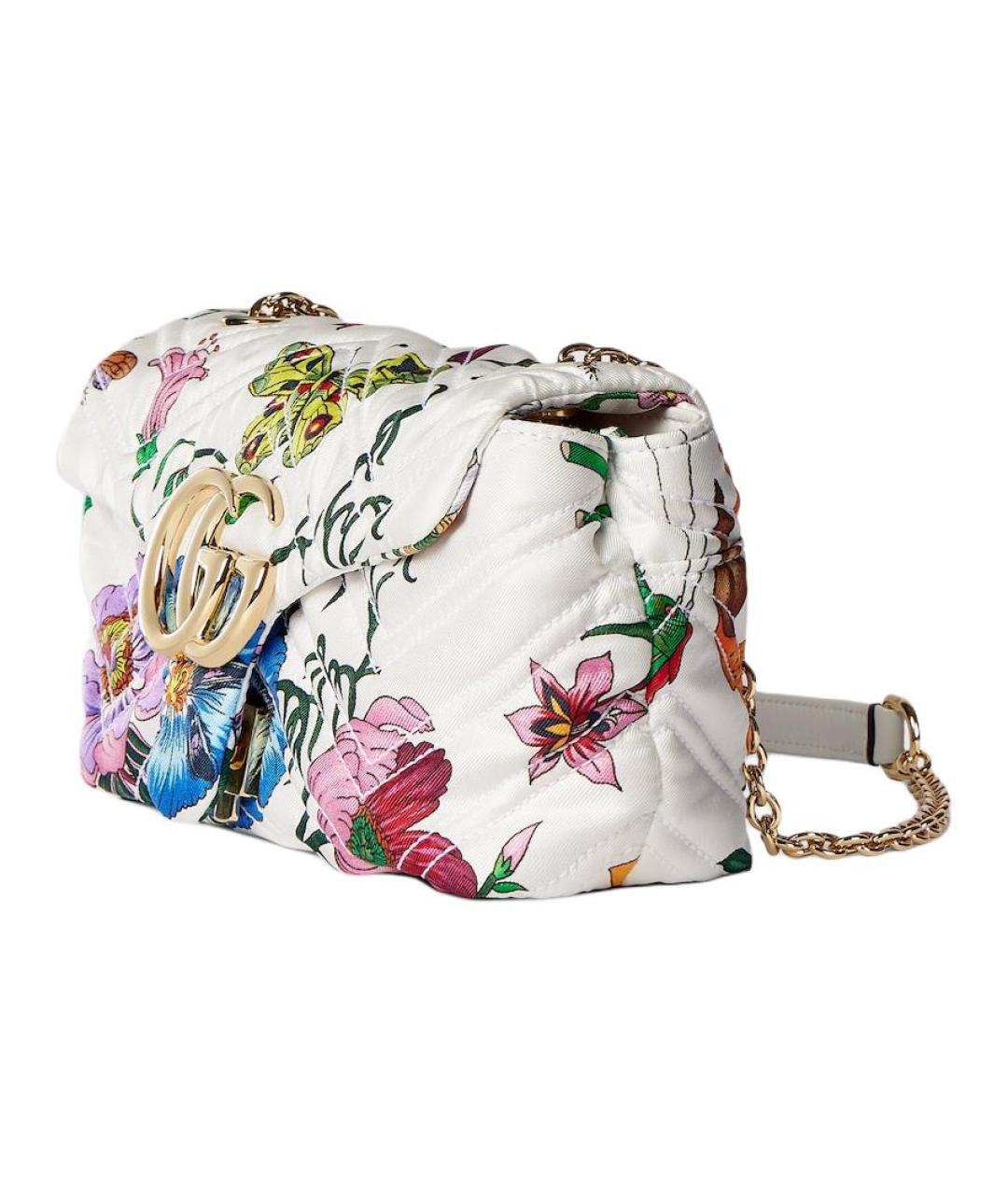 GUCCI Белая твиловая сумка через плечо, фото 2